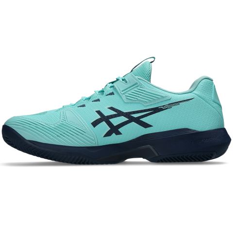 Chaussures Tennis Asics Solution Speed FF 4 Terre Battue Homme Menthe/Bleu Nuit