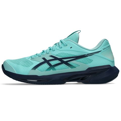 Chaussures Tennis Asics Solution Speed FF 4 Terre Battue Homme Menthe/Bleu Nuit