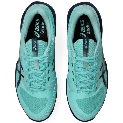 Chaussures Tennis Asics Solution Speed FF 4 Terre Battue Homme Menthe/Bleu Nuit