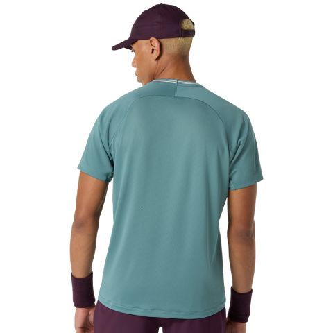 Tee-shirt Asics Game SS Homme Bleu Canard