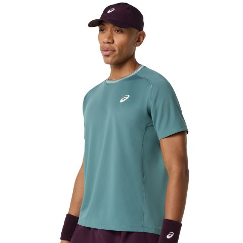 Tee-shirt Asics Game SS Homme Bleu Canard