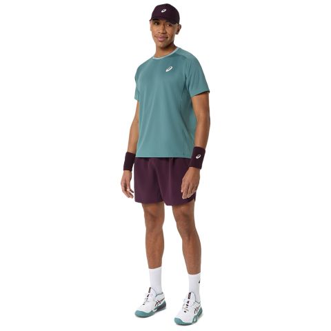 Tee-shirt Asics Game SS Homme Bleu Canard