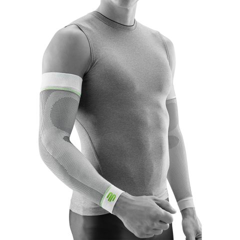 Manchons de Compression Bauerfeind Bras Long Blanc x2