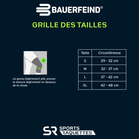 Genouillière de Compression Bauerfeind Noir