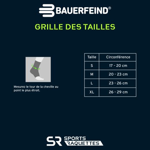 Chevillière de Compression Bauerfeind Noir