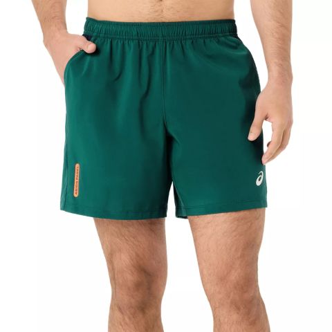 Short Asics Padel Court 7in Homme Vert Emeraude