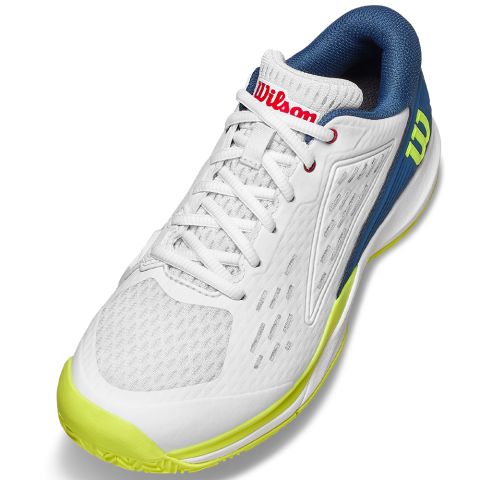 Chaussures Tennis Wilson Rush Pro Ace Junior Blanc/Bleu