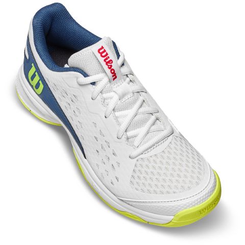 Chaussures Tennis Wilson Rush Pro Ace L Junior Blanc/Bleu