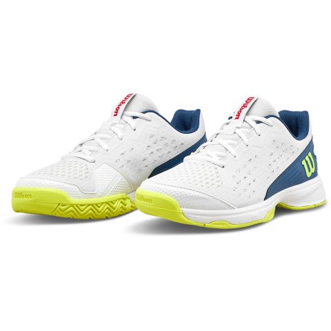 Chaussures Tennis Wilson Rush Pro Ace L Junior Blanc/Bleu