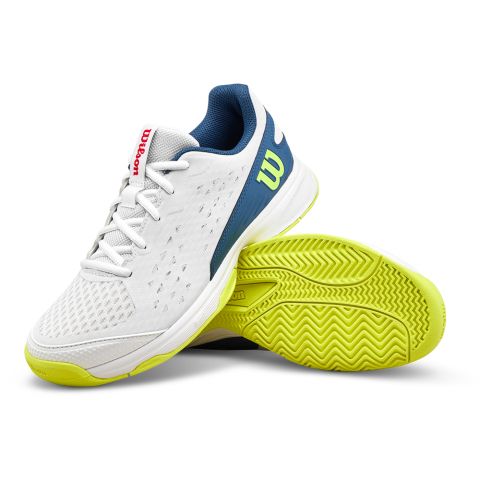 Chaussures Tennis Wilson Rush Pro Ace L Junior Blanc/Bleu