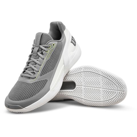 Chaussures Tennis Wilson Rush Pro 5 Homme Argent/Blanc