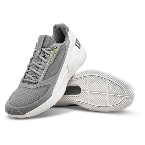 Chaussures Tennis Wilson Rush Pro 5 Terre Battue Homme Argent/Blanc