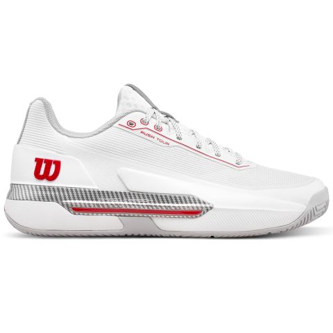 Chaussures Tennis Wilson Rush Tour 5 Homme CTC Blanc/Rouge