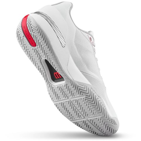 Chaussures Tennis Wilson Rush Tour 5 Homme CTC Blanc/Rouge