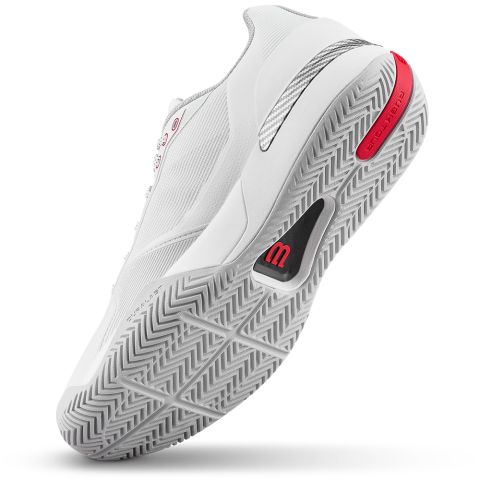 Chaussures Tennis Wilson Rush Tour 5 Homme CTC Blanc/Rouge