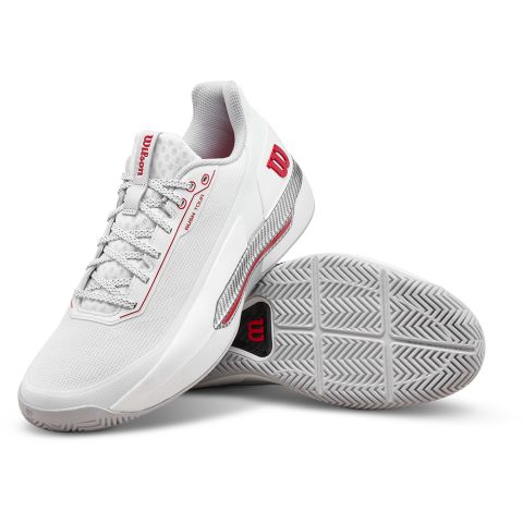 Chaussures Tennis Wilson Rush Tour 5 Homme CTC Blanc/Rouge