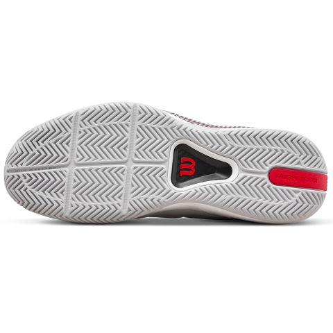 Chaussures Tennis Wilson Rush Tour 5 Homme CTC Blanc/Rouge