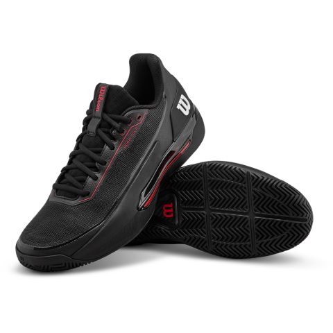 Chaussures Tennis Wilson Rush Tour 5 Homme CTC Noir/Rouge