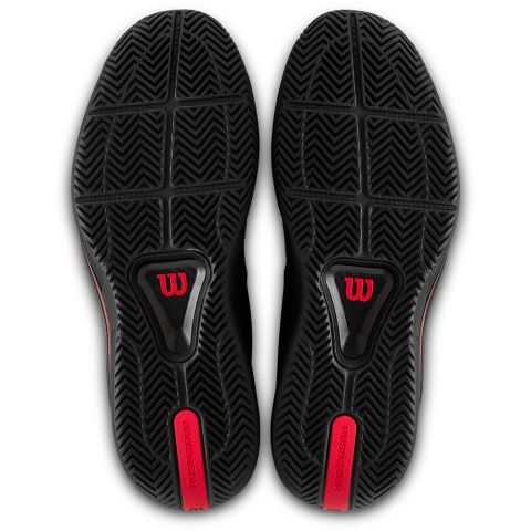Chaussures Tennis Wilson Rush Tour 5 Homme CTC Noir/Rouge