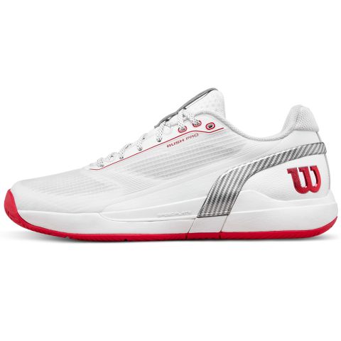 Chaussures Tennis Wilson Rush Pro 5 Homme CTC Blanc/Rouge