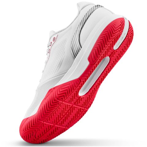 Chaussures Tennis Wilson Rush Pro 5 Homme CTC Blanc/Rouge