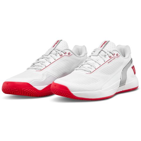 Chaussures Tennis Wilson Rush Pro 5 Homme CTC Blanc/Rouge
