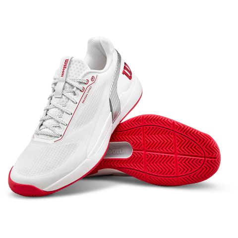 Chaussures Tennis Wilson Rush Pro 5 Homme CTC Blanc/Rouge