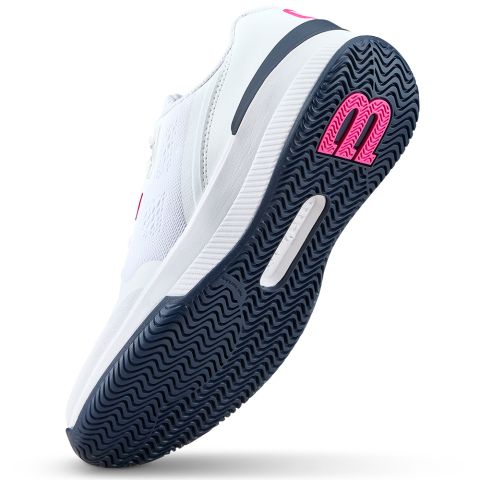 Chaussures Tennis Wilson Intrigue Pro Femme Blanc/Noir/Rose