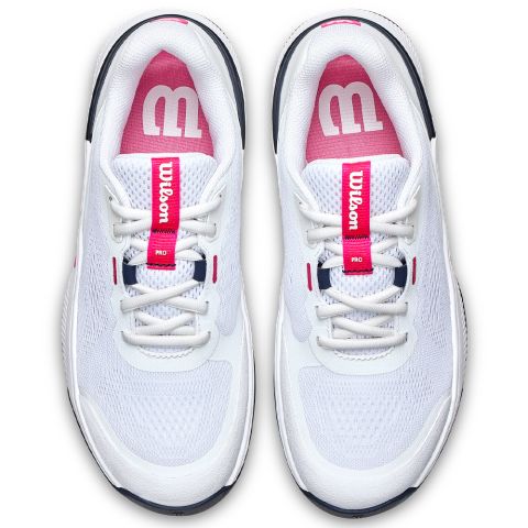 Chaussures Tennis Wilson Intrigue Pro Femme Blanc/Noir/Rose