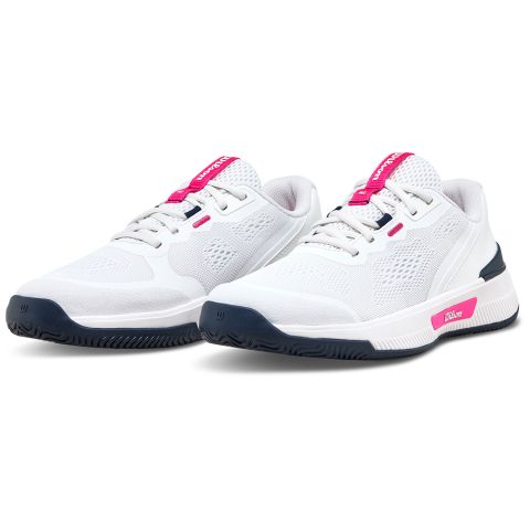Chaussures Tennis Wilson Intrigue Pro Femme Blanc/Noir/Rose