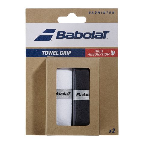 Grips-éponge Babolat Blanc/Noir x2