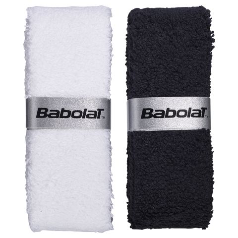 Grips-éponge Babolat Blanc/Noir x2