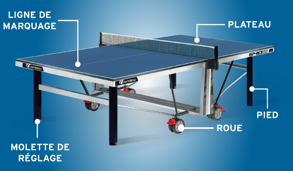 CORNILLEAU COMPETITION 740 ITTF VERTE - TABLE TENNIS DE TABLE